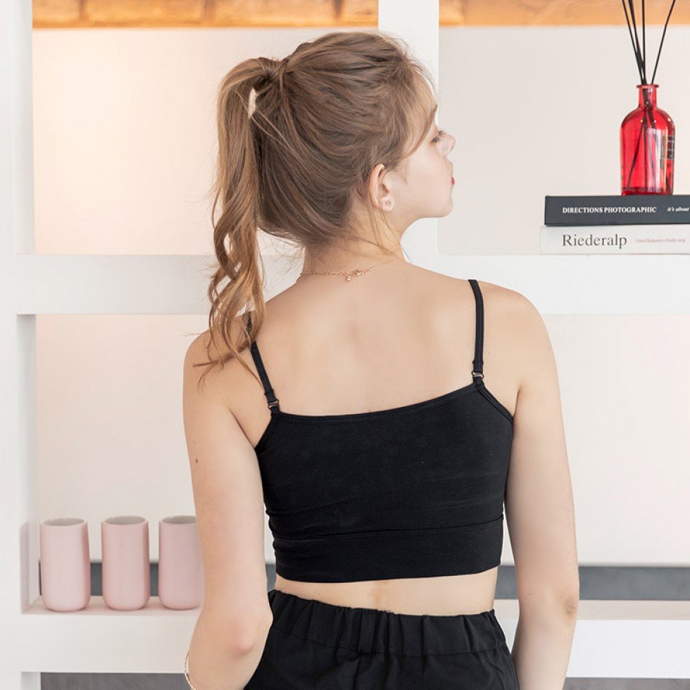 organic cotton crop top bra
